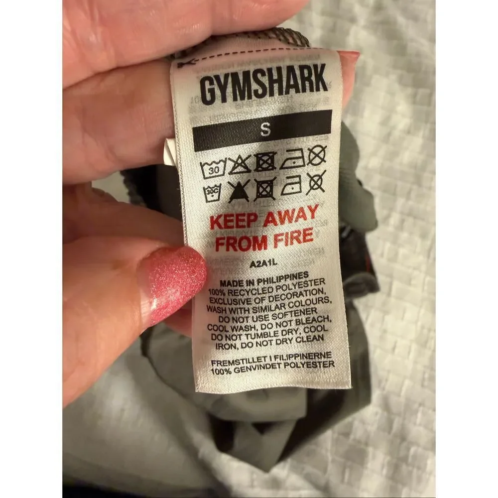 Gymshark Taupe Gray Training Shorts Athletic Performance Gym Activewear SZ M